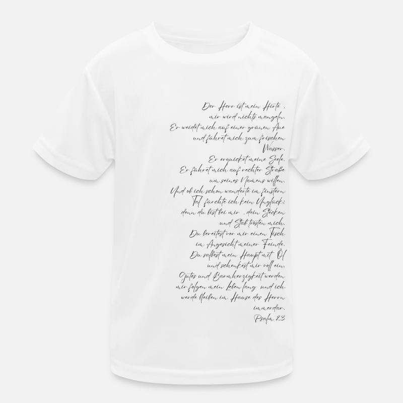 Psalm 23 Kinder Funktions-T-Shirt