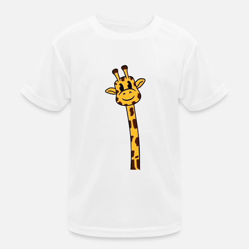 Drôle Long Cou Girafe Cool Animaux mignons T-shirt sport Enfant