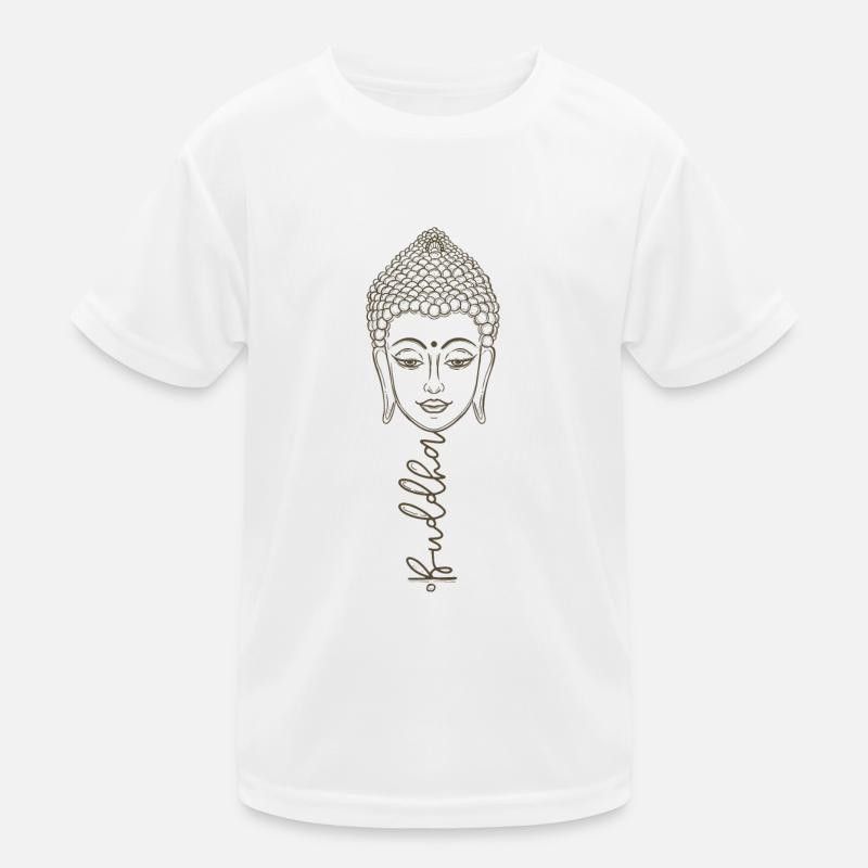 Bouddha lettrage tête de Bouddha Bouddha disant T-shirt sport Enfant