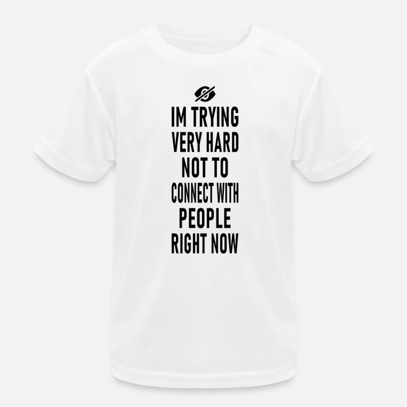 Graphique de sarcasme social T-shirt sport Enfant