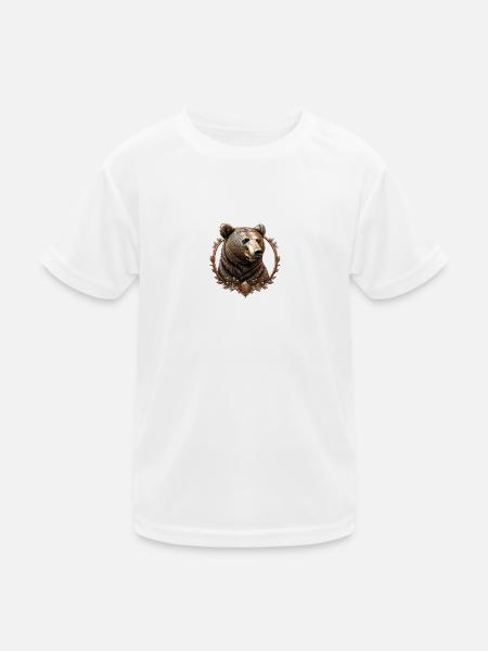 The Bronze Bear - Kids Functional T-Shirt - white
