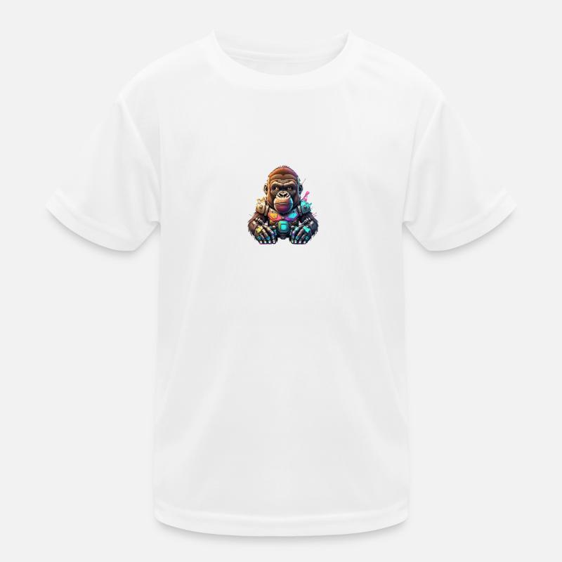 Robot Gorilla Kids Functional T-Shirt