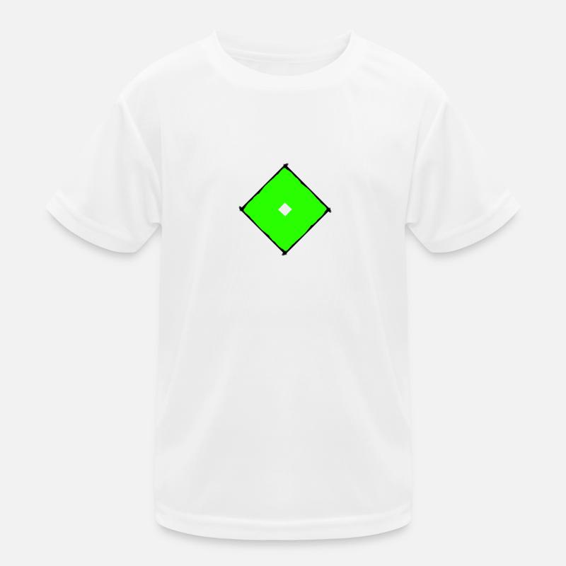 Green square Kids Functional T-Shirt