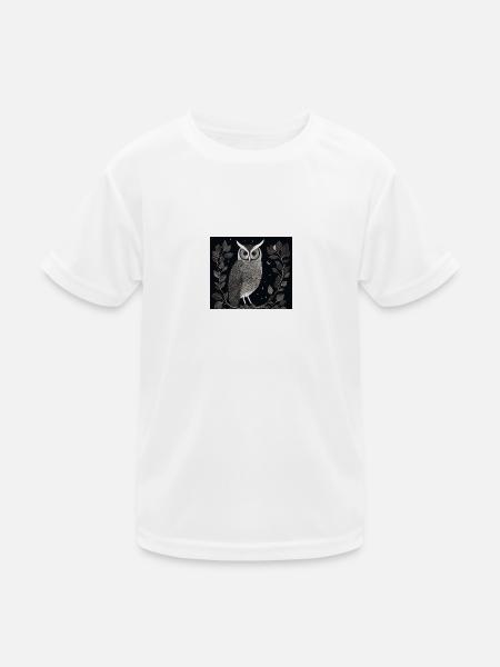 uhu uhu - Kinder Funktions-T-Shirt - Weiß - Vorne