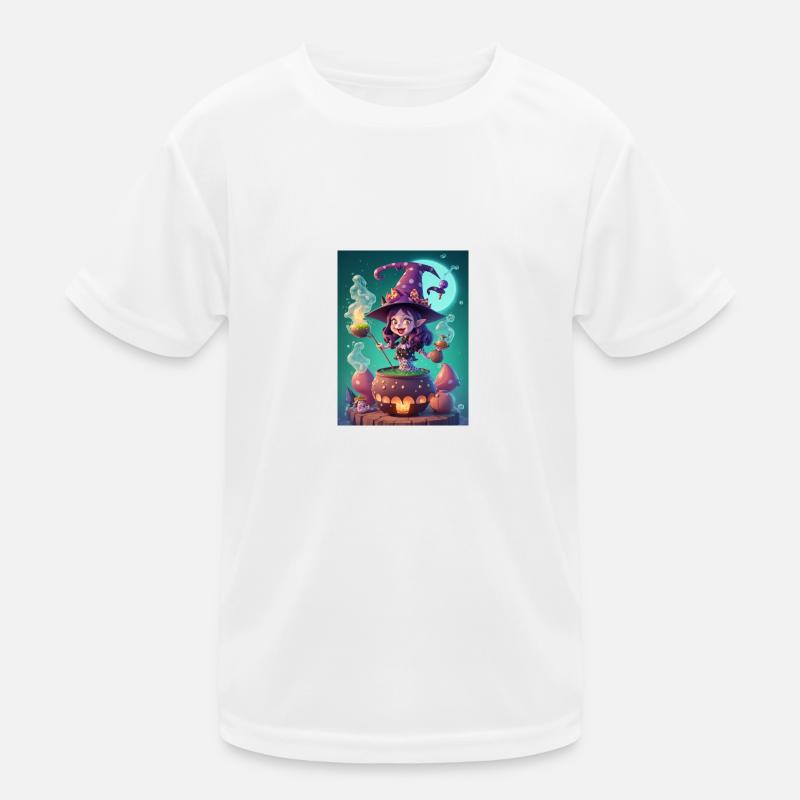 Whimsical witch Kids Functional T-Shirt
