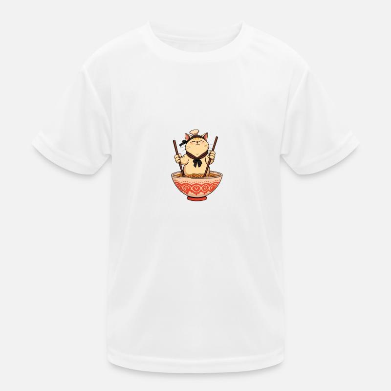 Sushi Cat – Drôle de chat de chef de nouilles ! T-shirt sport Enfant