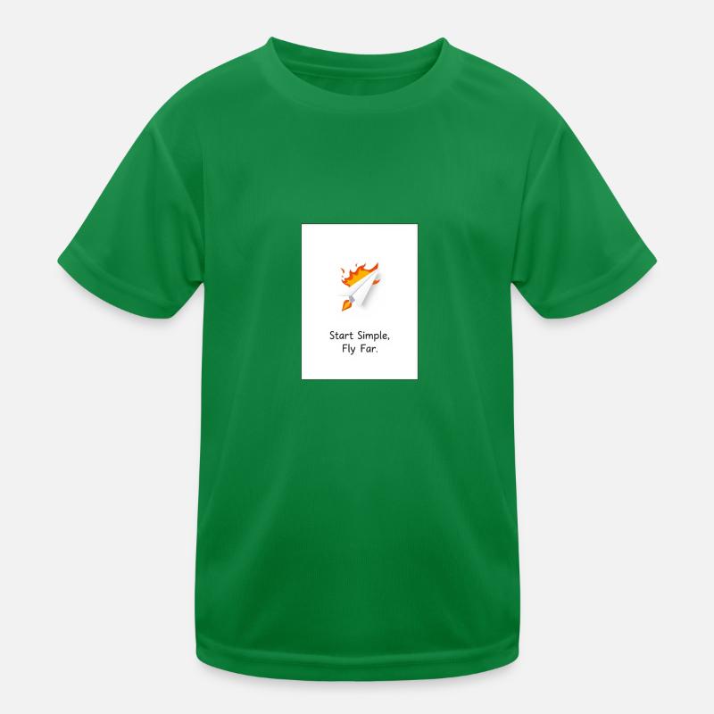 Conception d’avion en papier - Démarrez la conception simple de Fly Far T-shirt sport Enfant