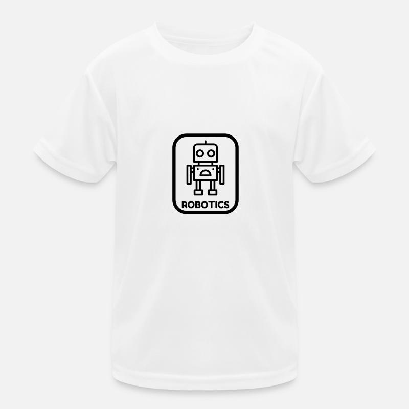 Robotik / Roboter / Robot / Robotics - Kinder Funktions-T-Shirt - Weiß