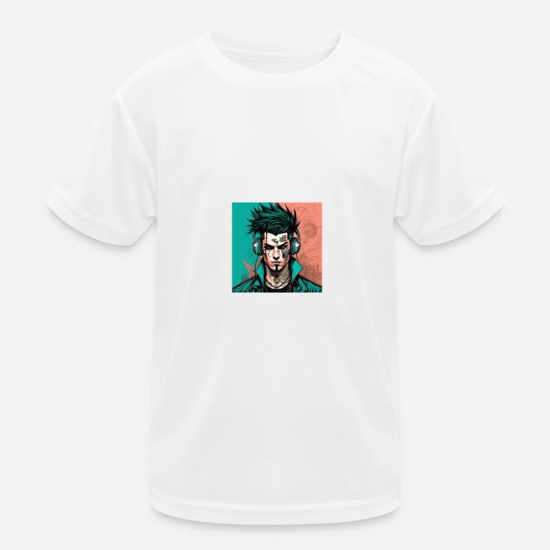 Garçon tatoué T-shirt sport Enfant