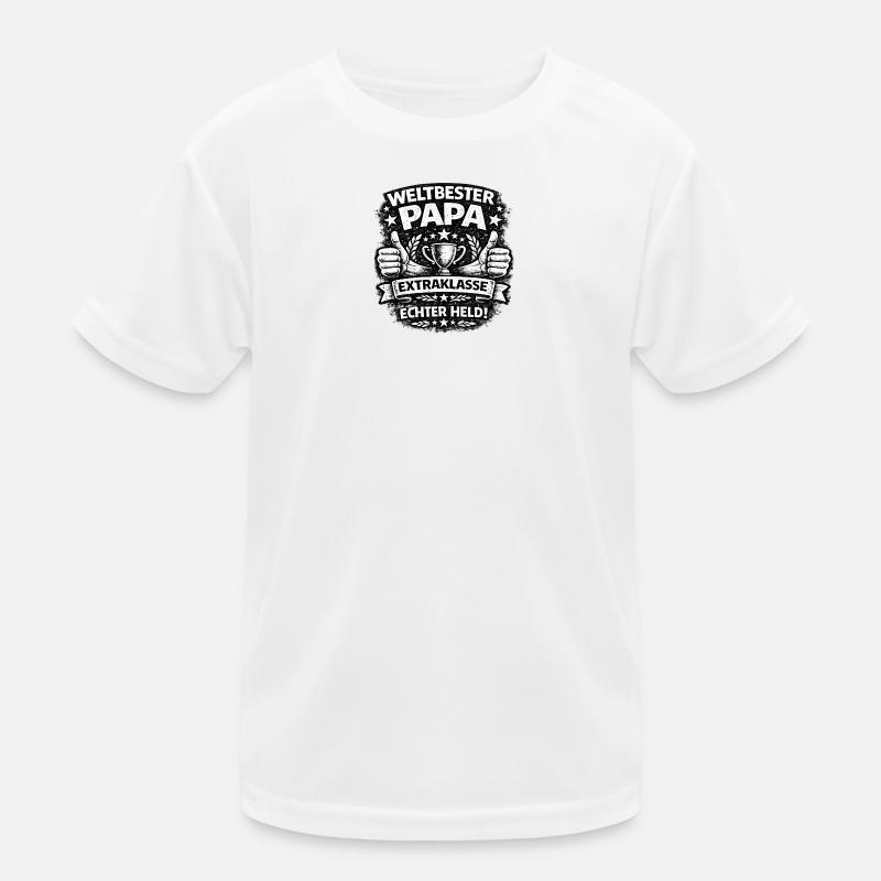 Weltbester Papa Extraklasse Kinder Funktions-T-Shirt