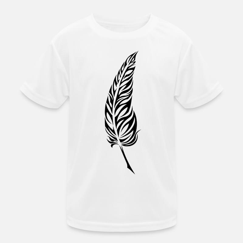 Feather-1 Kinder Funktions-T-Shirt