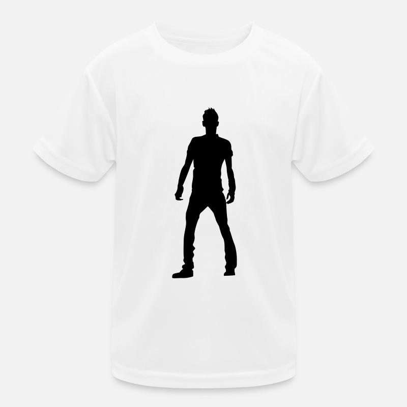 Man body Silhouette vector design Kids Functional T-Shirt