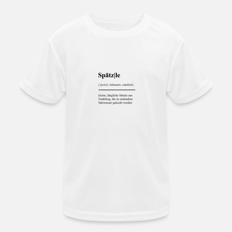 Spätzle-Saga: Schwäbisch köstlich! Duden - Kinder Funktions-T-Shirt - Weiß