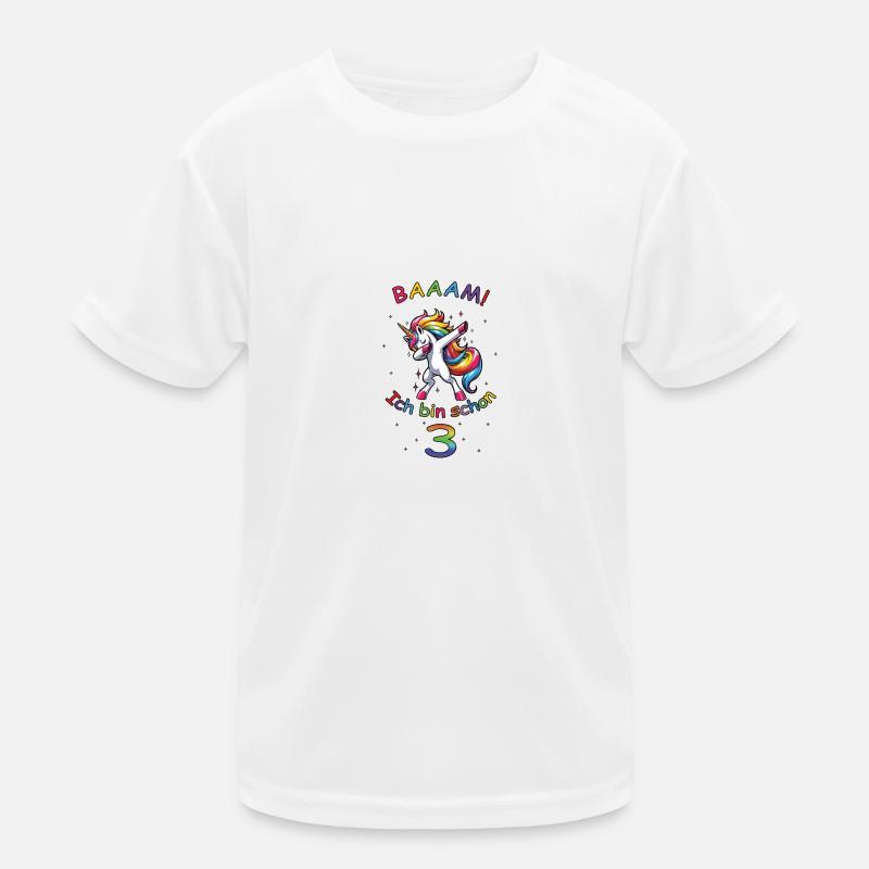 Dabbing Einhorn Unicorn 3. Geburtstag Geschenk Kinder Funktions-T-Shirt