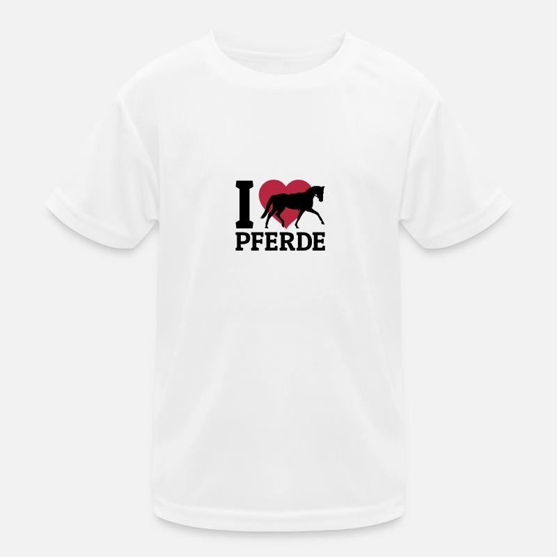 I love Pferde Kinder Funktions-T-Shirt