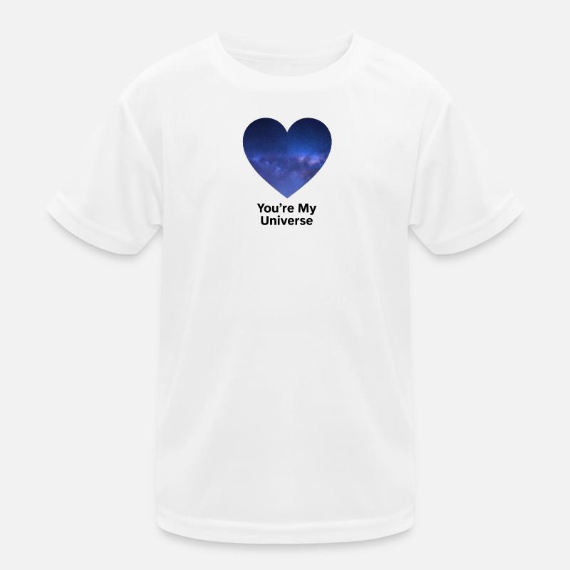 Starry Sky Heart University Design Kids Functional T-Shirt