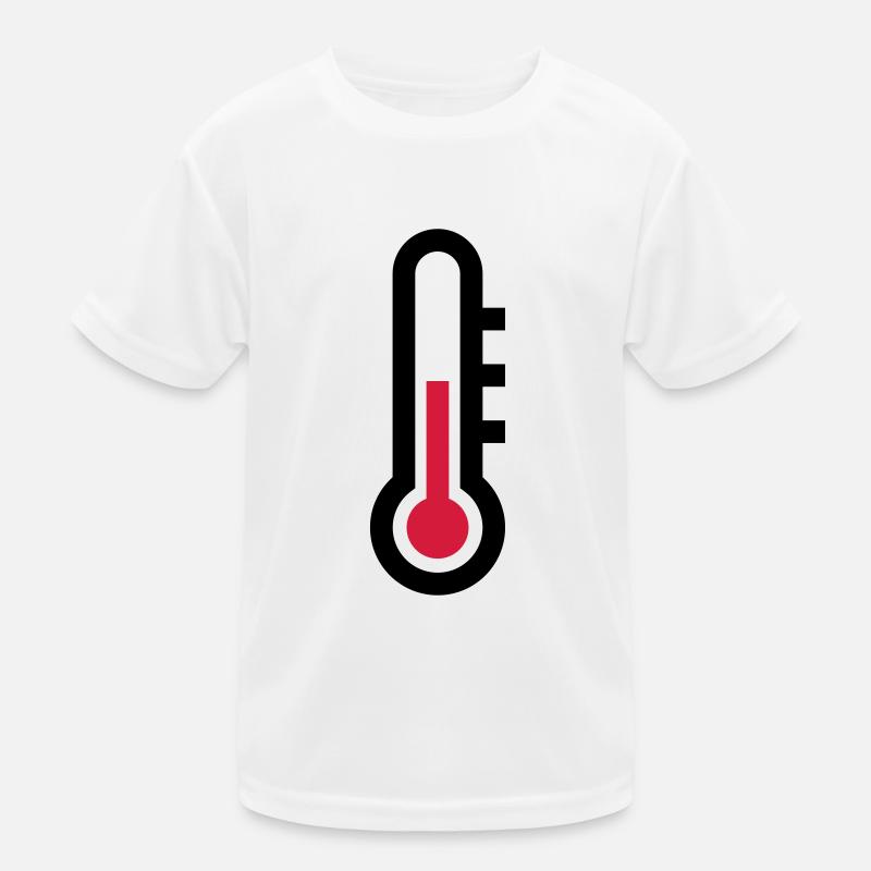 Thermostat temperature icon icon Kids Functional T-Shirt