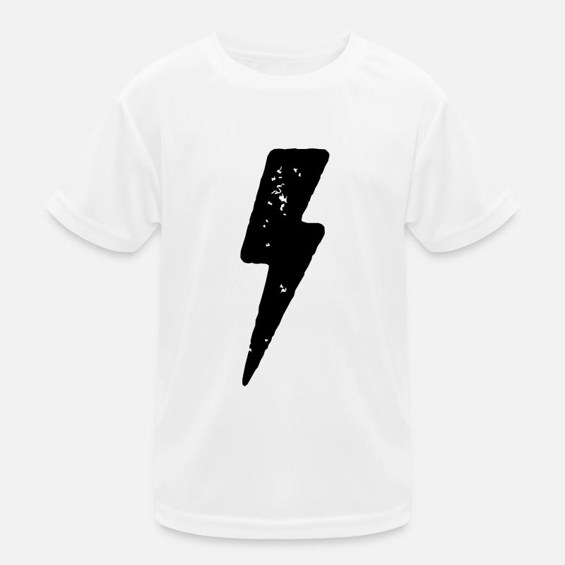Strom Blitz Icon Kinder Funktions-T-Shirt