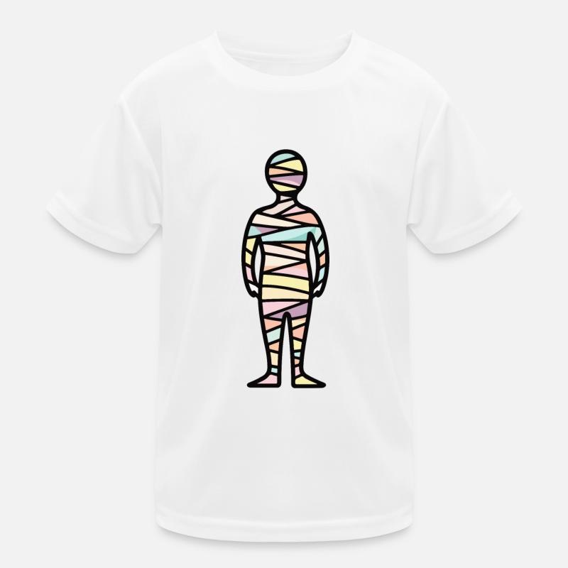 Mummy Halloween Symbol Comic Kids Functional T-Shirt