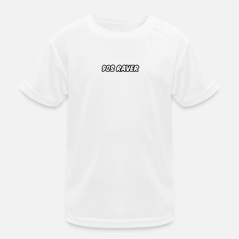 90s Raver design. Kids Functional T-Shirt