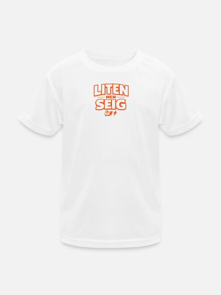 Klein, aber oho! - Kinder Funktions-T-Shirt - Weiß - Vorne