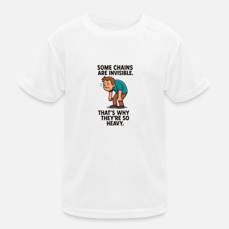 0007 invisible chains Kids Functional T-Shirt