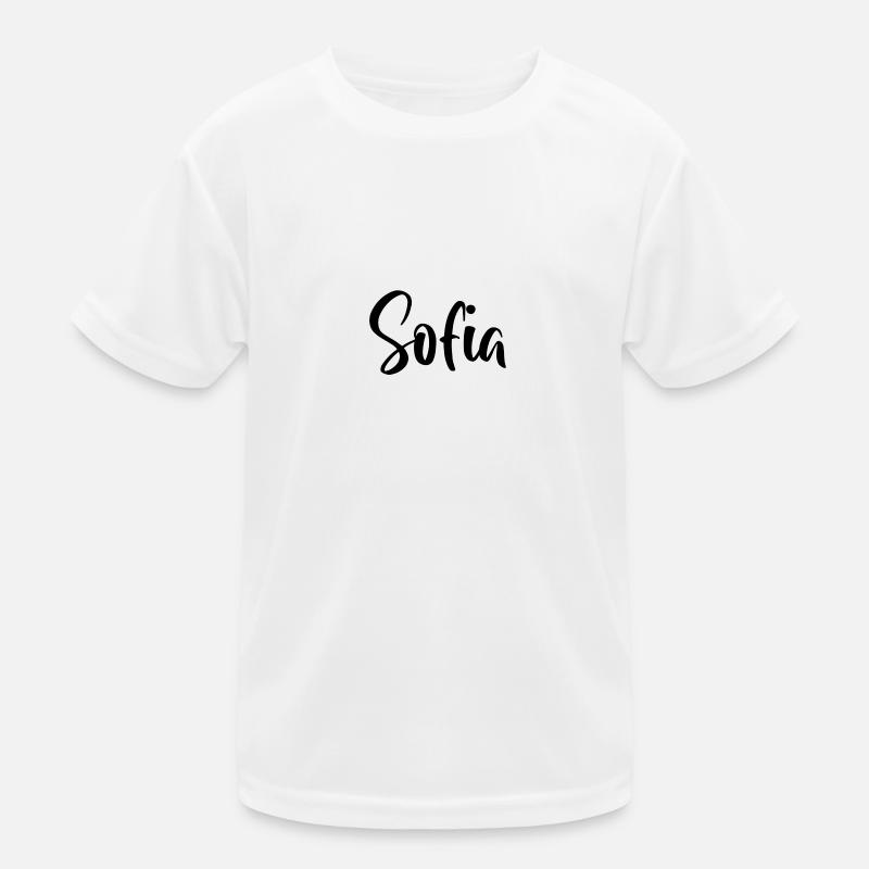 Nome - Sofia - Maglietta sportiva per bambini - bianco