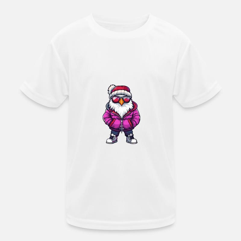 Adler Winter Comic Kinder Funktions-T-Shirt