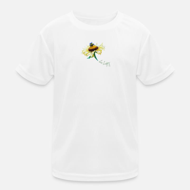 Abeille Happy Summer Motif Fleur D’abeille T-shirt sport Enfant