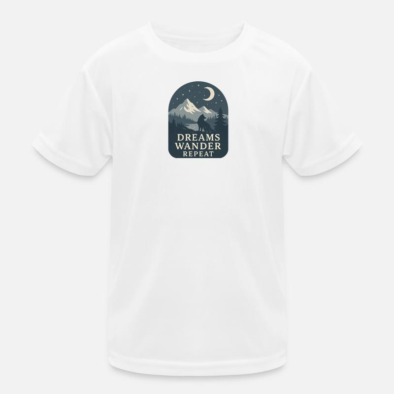 Dreams Wandering Repeat Kids Functional T-Shirt