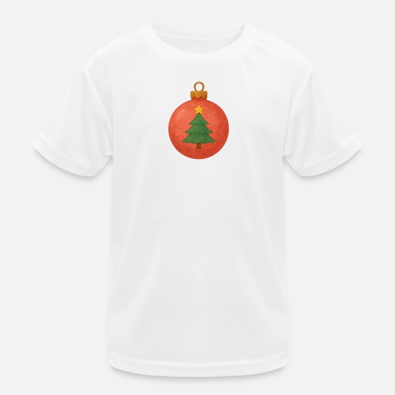 Bal de Noël avec sapin de Noël T-shirt sport Enfant
