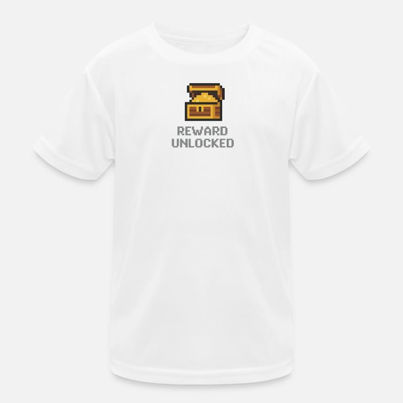 Récompense du coffre de pixels débloquée T-shirt sport Enfant