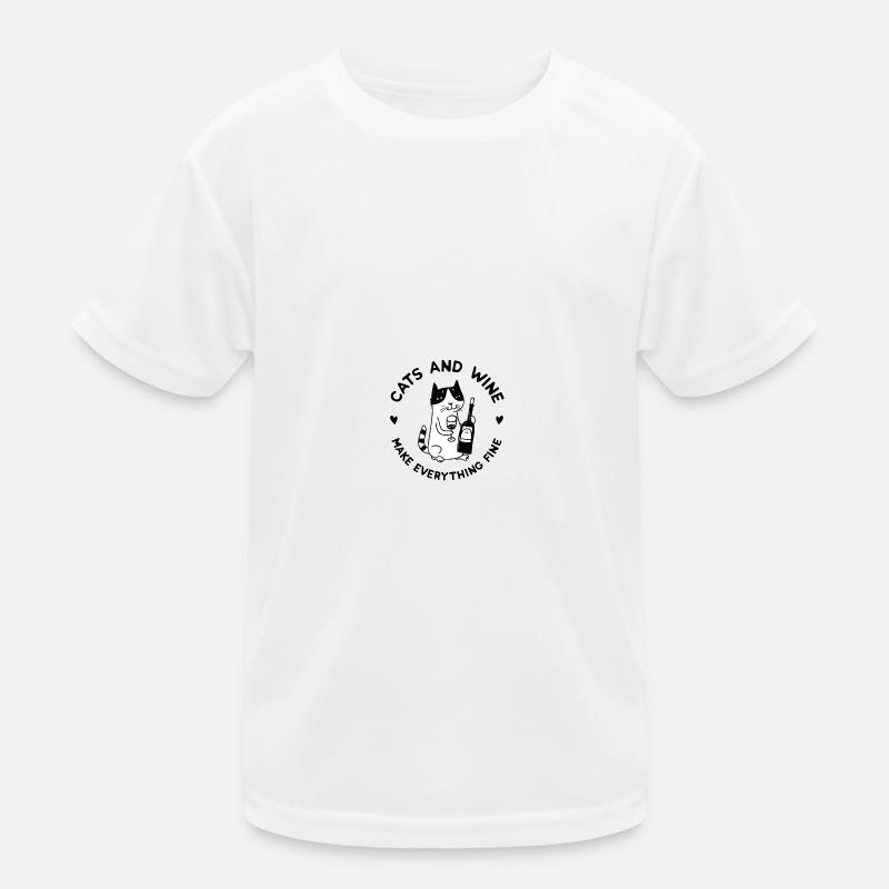 Katze Kinder Funktions-T-Shirt