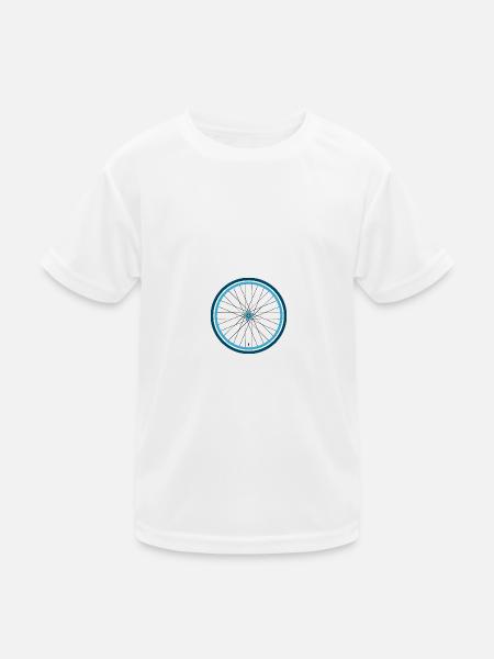 Fahrrad - Kinder Funktions-T-Shirt - Weiß