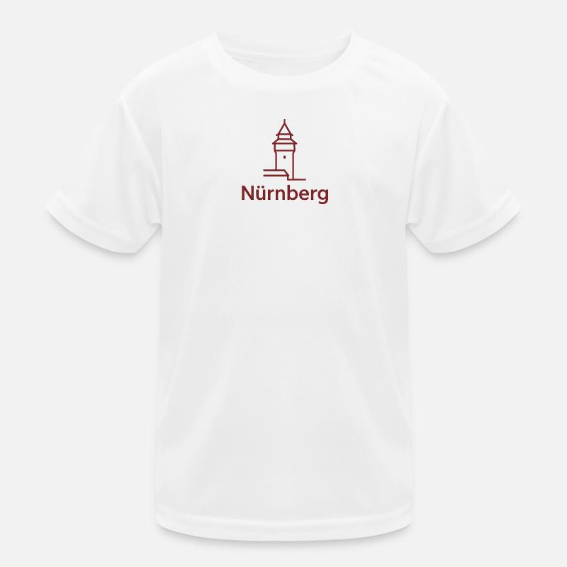 Nürnberg Turm Silhouette Kinder Funktions-T-Shirt
