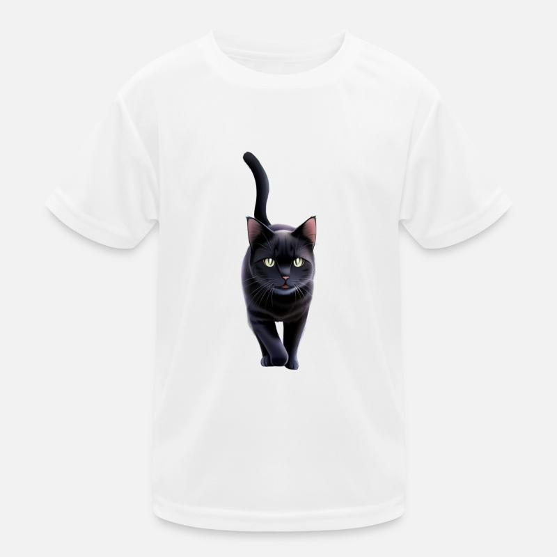 Le chat noir T-shirt sport Enfant