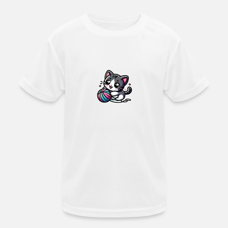 Cute Cat Kids Functional T-Shirt
