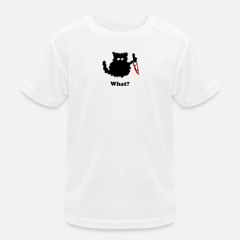 Chaton meurtrier Sticker T-shirt sport Enfant