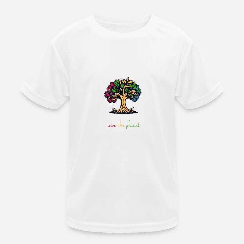 save the planet Kinder Funktions-T-Shirt