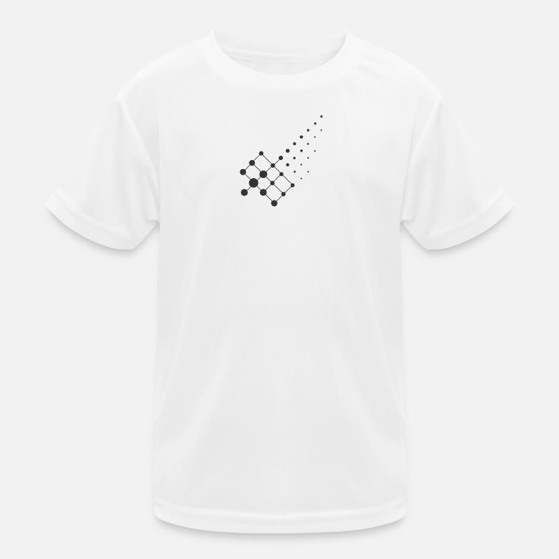 Diffusion Geometry – Chemistry Design - Kids Functional T-Shirt - white