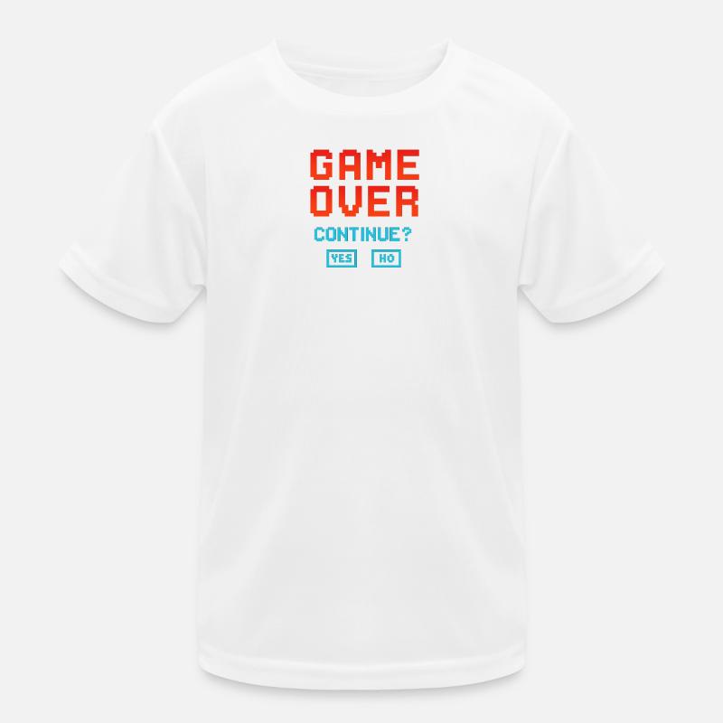Game Over, Continue? Kinder Funktions-T-Shirt