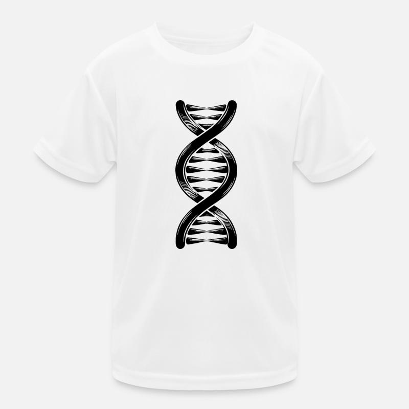 Double hélice brin d’ADN avec liaisons hydrogène T-shirt sport Enfant