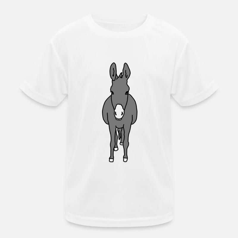 Esel Kinder Funktions-T-Shirt