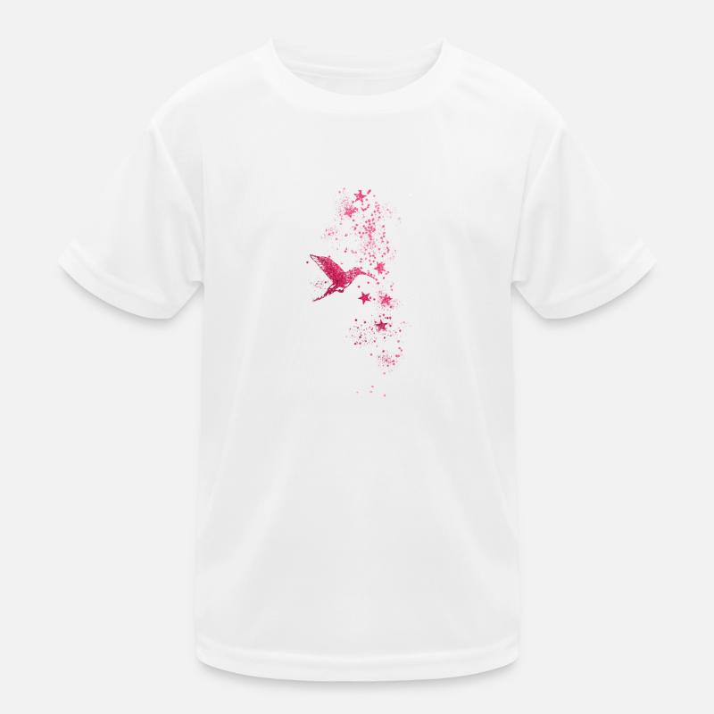 sternsterne,weiss,illustration,stern,kolibri,vogel Kinder Funktions-T-Shirt