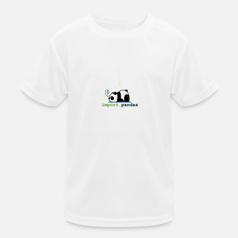 Python-Witze Pandas importieren Programmierung Kinder Funktions-T-Shirt