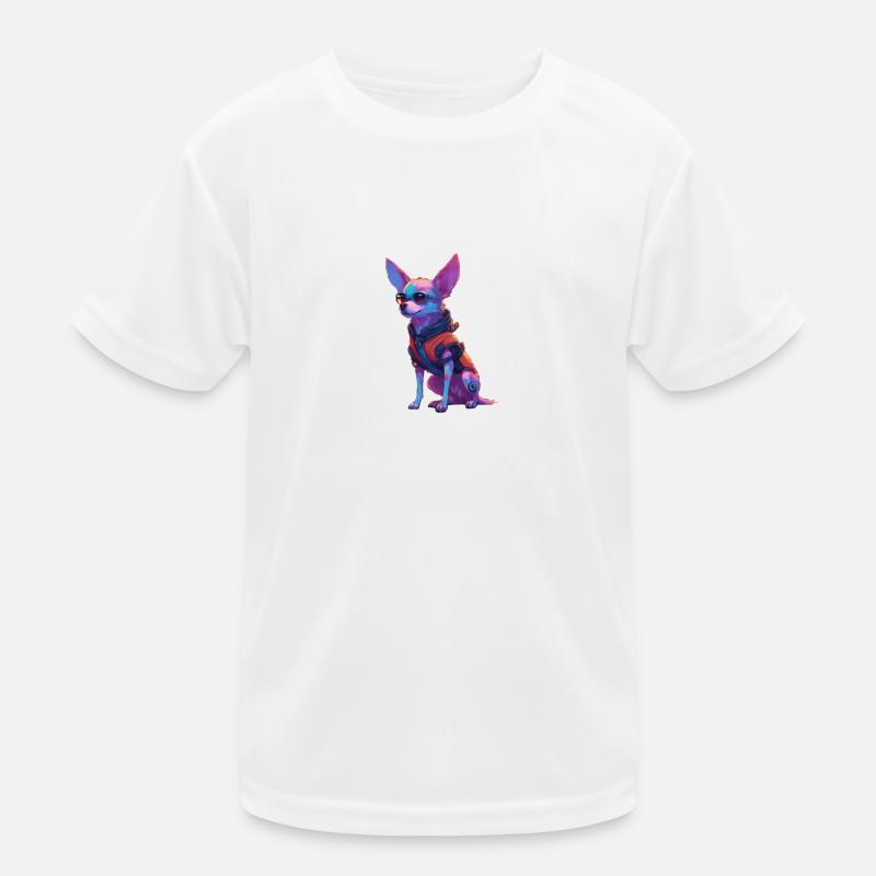 PulsePup // Chien Cyberpunk T-shirt sport Enfant