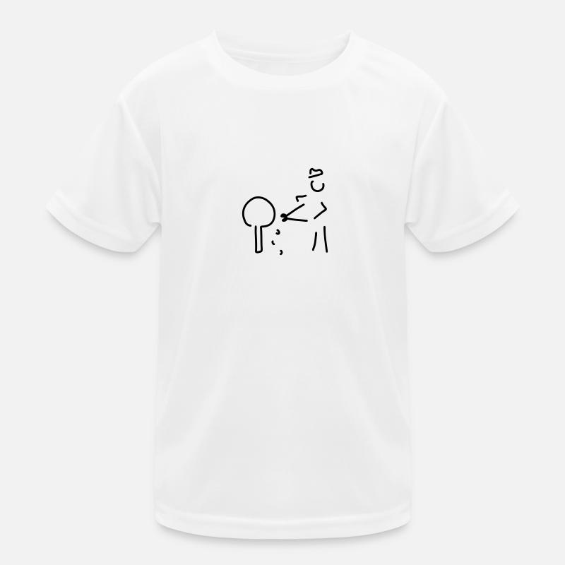 gärtner mit buchsbaum - Kinder Funktions-T-Shirt - Weiß