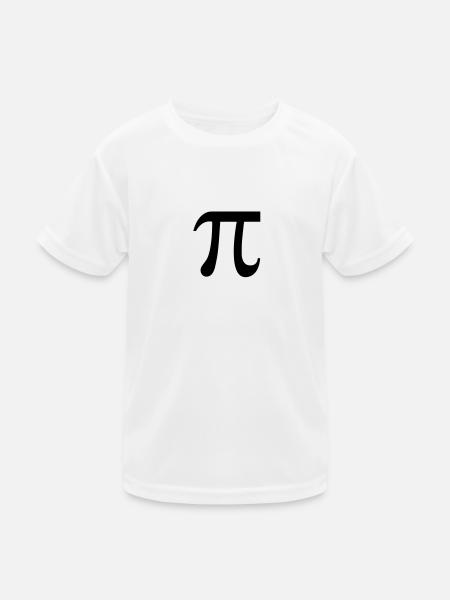 PI - Kinder Funktions-T-Shirt - Weiß - Vorne