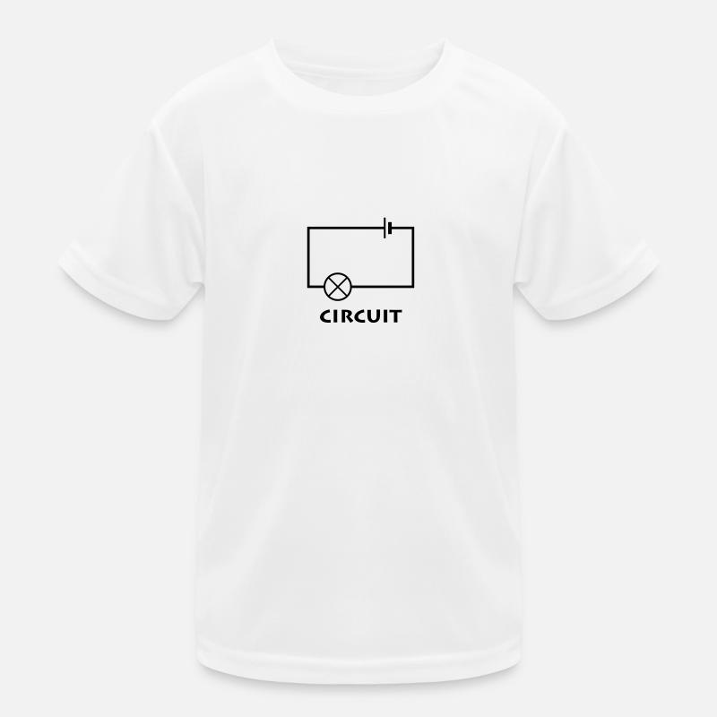 circuit - Kinder Funktions-T-Shirt - Weiß