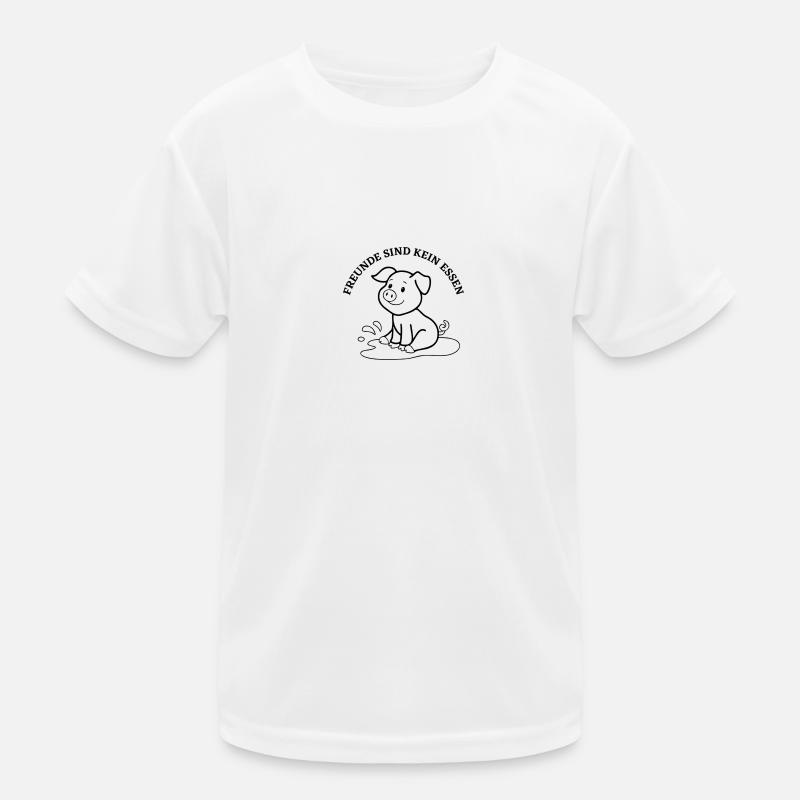 Freunde sind kein Essen Kinder Funktions-T-Shirt